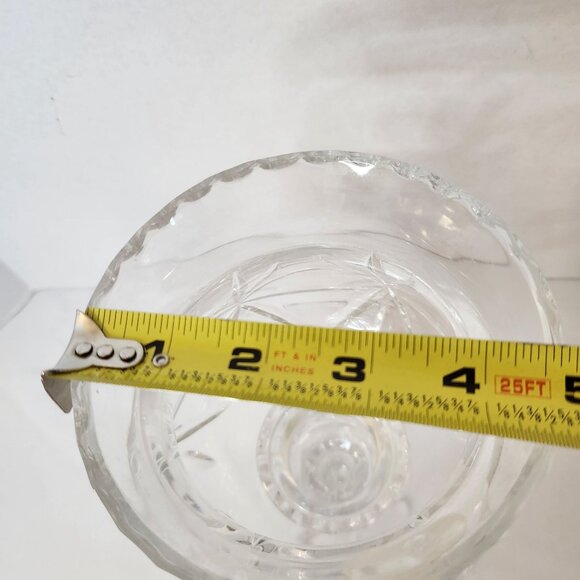 Vintage Julia Crystal 24% Lead Cut Glass Candle Holder/vase 11" Made in Poland - Picture 8 of 8